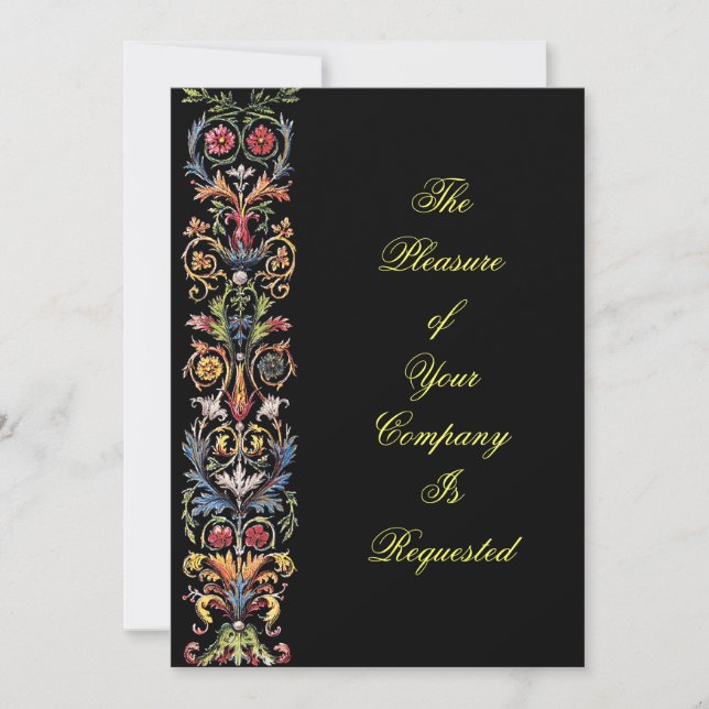 Elegant Illuminated Art Custom Invitations (Front)