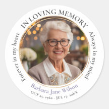 Elegant In Loving Memory Memorial Funeral 