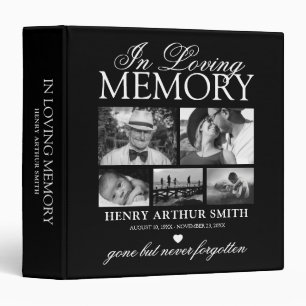 Elegant In Loving Memory Photo Album Binder