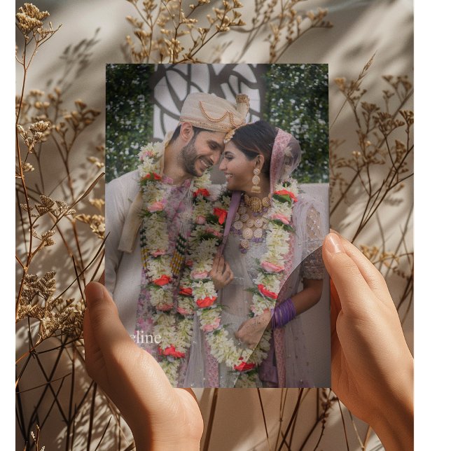 Elegant Indian Photo Wedding Invitation (Creator Uploaded)