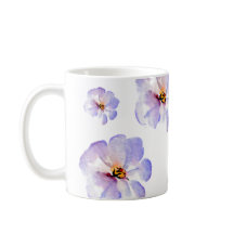 Elegant Indigo Watercolor Flower