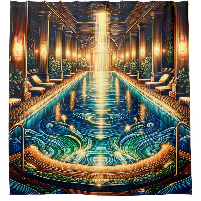 “Elegant Indoor Pool with Classical Columns" (Front)