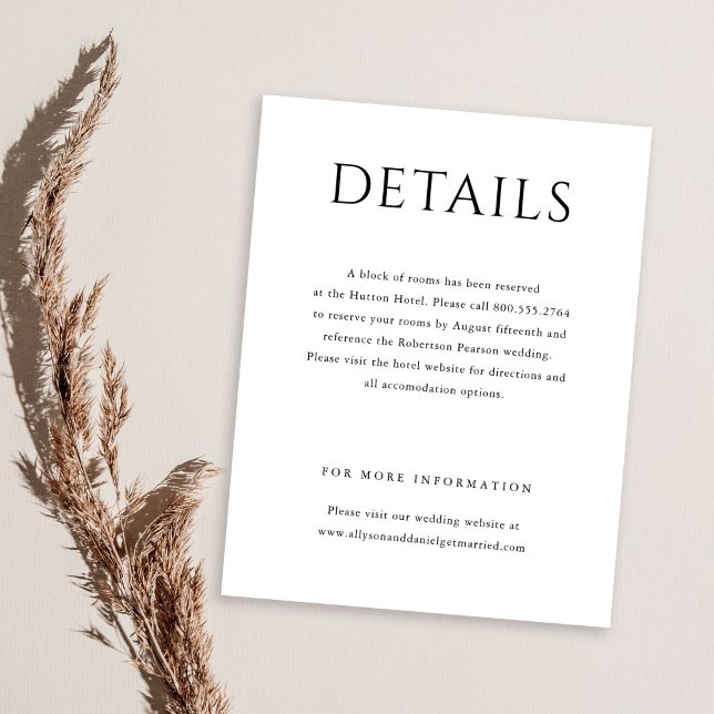 Elegant Initial Script Monogram Classic Wedding Enclosure Card (Creator Uploaded)