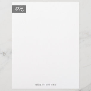 Elegant Initials Stationery