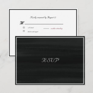 Elegant Ink Wash RSVP Card