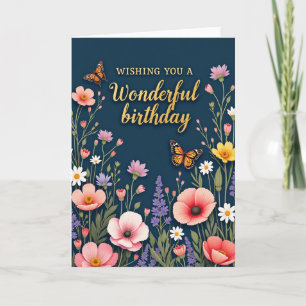 Elegant Insect Birthday Card