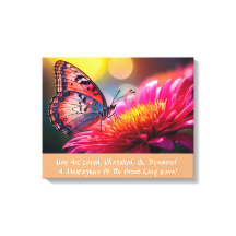 Elegant Inspirational Stretched Canvas Print