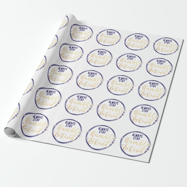 Elegant Inspirational Typography Quote Gift Wrapping Paper (Unrolled)