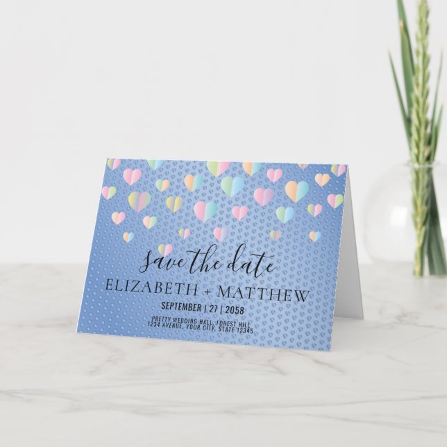 Elegant Invitation and Heart Speckles (Front)