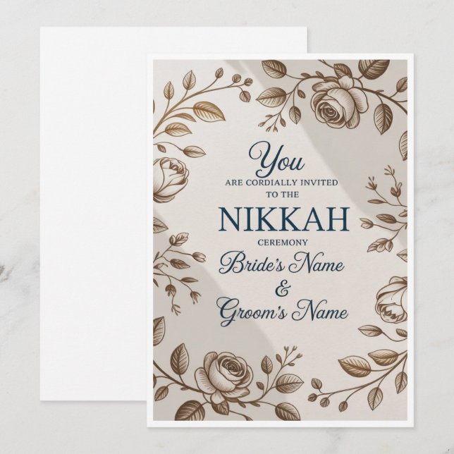 Elegant Invitation 💍 – Customizable & Stylish Des (Front/Back)