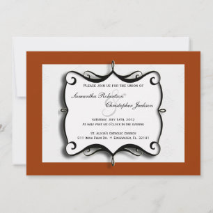 Élégant Invitation de mariage vintage