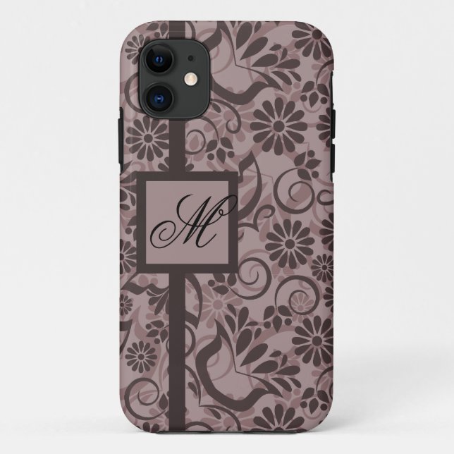 Elegant iPhone 5 Case with Monogram (Back)