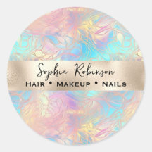 Elegant Iridescent and Pearl Foil