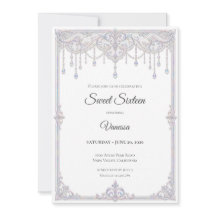 Elegant Iridescent Lace Sweet 16