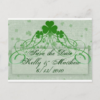 Elegant Irish Announcement Postcard