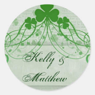 Elegant Irish Classic Round Sticker