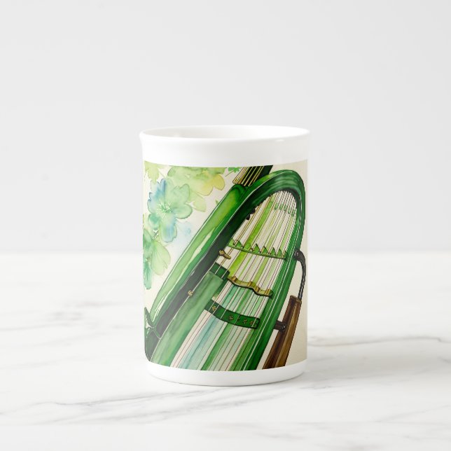 Elegant Irish Harp Cup - Celtic Music & Heritage (Front)