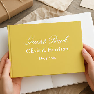 Elegant Island Citrus Wedding Guest Book