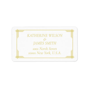 Elegant Island Citrus Yellow Green Address Labels