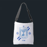 Elegant Israel fashion bags & Israeli Flag<br><div class="desc">Crossbody Bag: Elegant Israel fashion & Israeli flag with Hebrew personalized text / name - love my country,  patriots / sports fans</div>