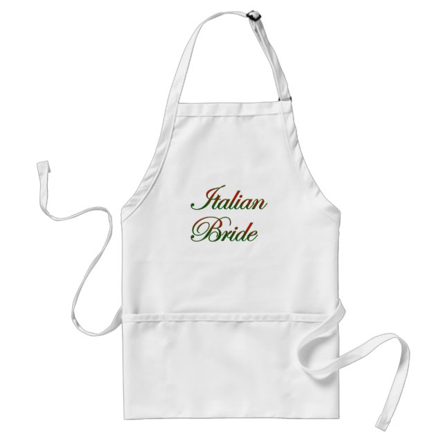 Elegant italian Bride Standard Apron (Front)