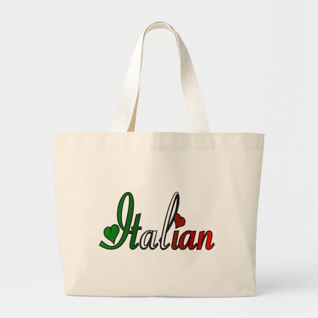Elegant Italian Large Tote Bag (Front)