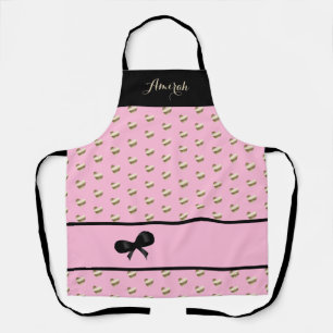 Elegant "It's All About Gold Hearts" Apron