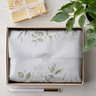Elegant Ivory Floral Wedding  Tissue Paper