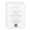 Elegant Ivory Gold QR Code All in one Wedding