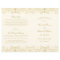 Elegant Ivory Gold Vintage Wedding Programs