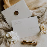 Elegant Ivory Minimalist A7 5x7 Wedding Envelope<br><div class="desc">Design features an handwritten font and modern minimalist design. Designed to coordinate with for the «Natural Glam» Wedding Invitation Collection. To change details, click «Personalize». To move the text or change the size, font, or colour, click «Click to customize further» It. View the collection link on this page to see...</div>