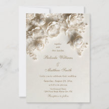 Elegant Ivory Sculptural Flowers