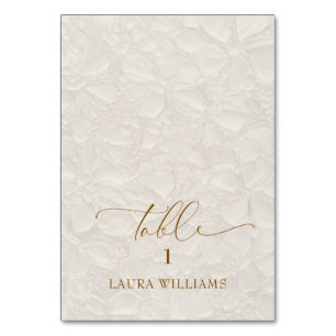 Elegant Ivory Terracotta Wedding Place Card