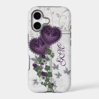 Elegant Ivy & Purple Hearts