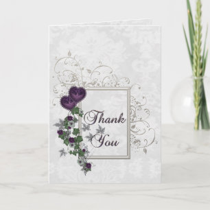 Elegant Ivy Wedding Suite Thank You Card