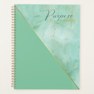 Élégant Jade Marble But Journal