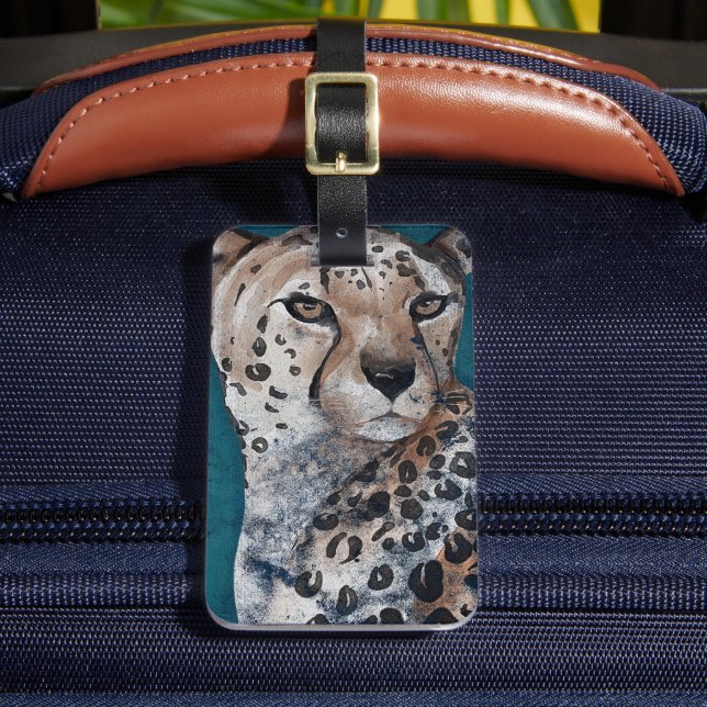 Elegant Jaguar Luggage Tag (Front Insitu 2)