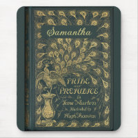 Elegant Jane Austen Pride and Prejudice Book Cover