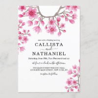 Elegant Japanese Cherry Blossom Floral Wedding