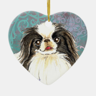 Elegant Japanese Chin Ceramic Ornament