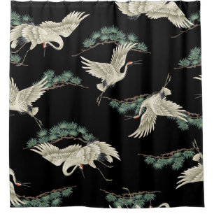 Elegant Japanese crane: artistic depiction.