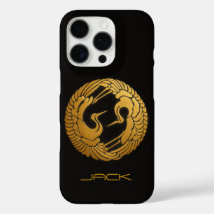 Elegant JAPANESE Gold Crane iPhone Case
