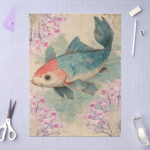 Elegant Japanese Themed Decoupage Crafting Tissue Paper
