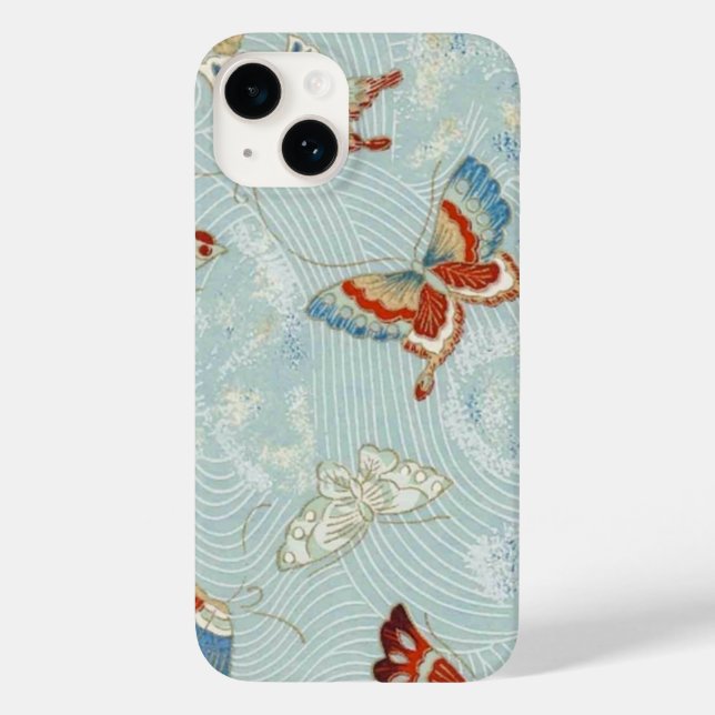 Elegant Japanese Washi Origami Butterflies Case-Mate iPhone Case (Back)
