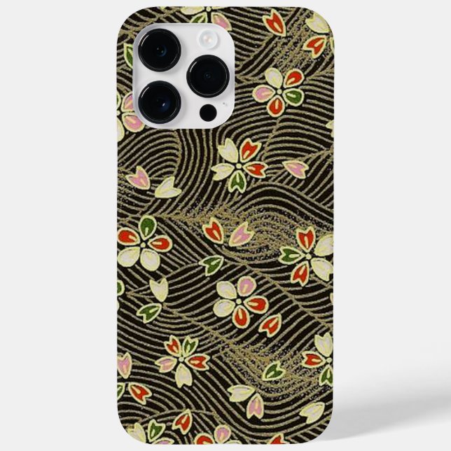 Elegant Japanese Washi Origami Cherry Blossoms Case-Mate iPhone Case (Back)