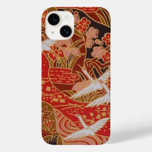 Elegant Japanese Washi Origami Lucky Cranes Case-Mate iPhone 14 Case