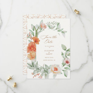 Élégant Jardin D'Été Floral Enregistrer La Carte D