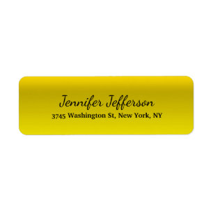 Élégant Jaune moderne écriture manuscrite Plain