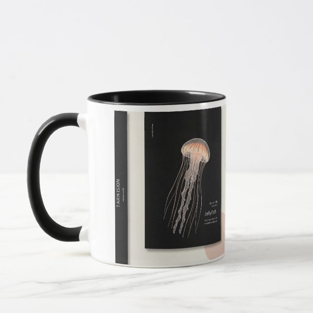Elegant Jellyfish Jumbo Mug (Left)