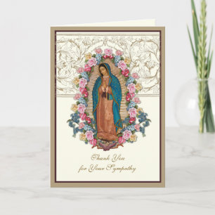 Élégant Jésus Rose Condolence chrétienne Merci